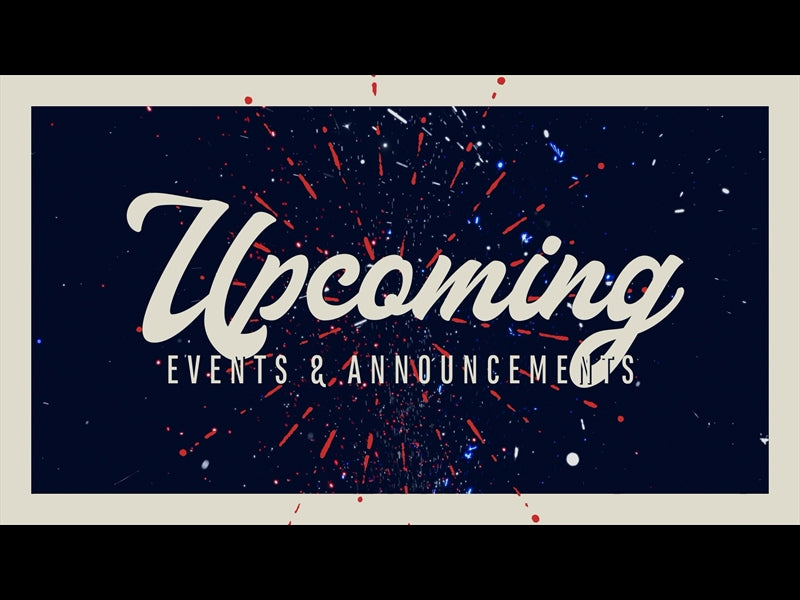 Fireworks Upcoming
