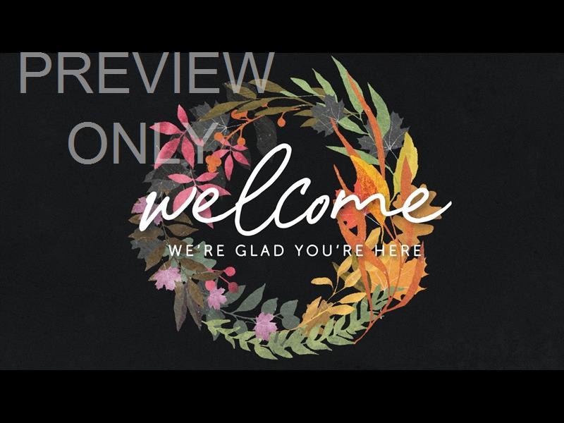 Autumn Wreath Welcome Still