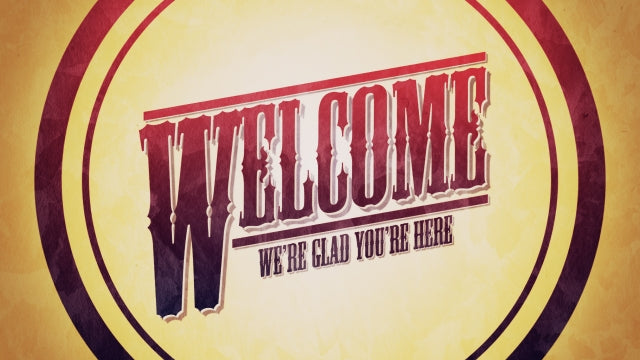 Vintage Circles Welcome