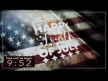 July 4th American Flag Countdown
