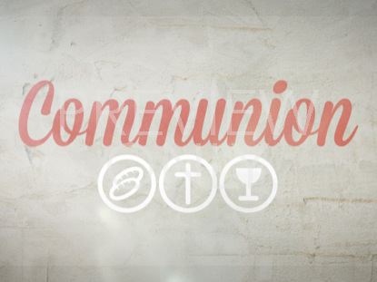 Script Communion Slide One