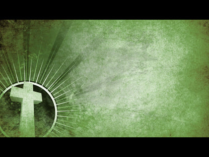 Starburst Parchment Green Cross