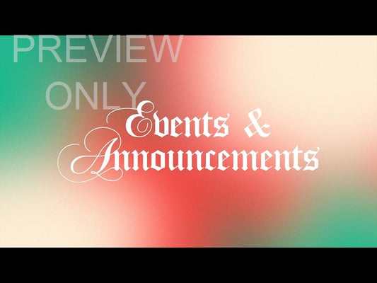 Christmas Gradient Announcements Still