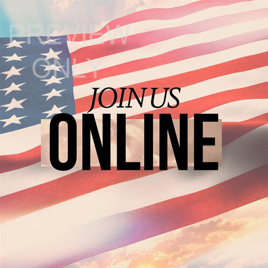 Independence Day Social Graphic Join Us Online