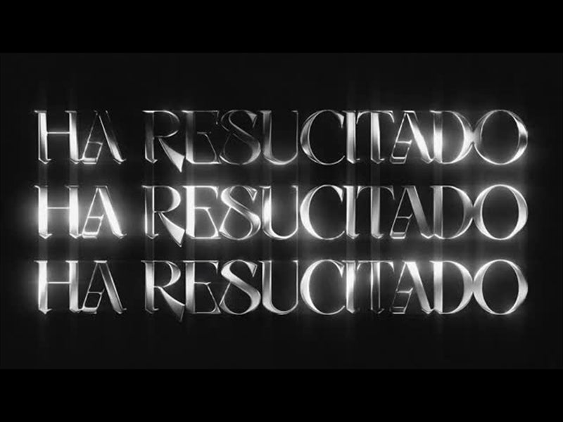 Lttrs Ha Resucitado Bw Three