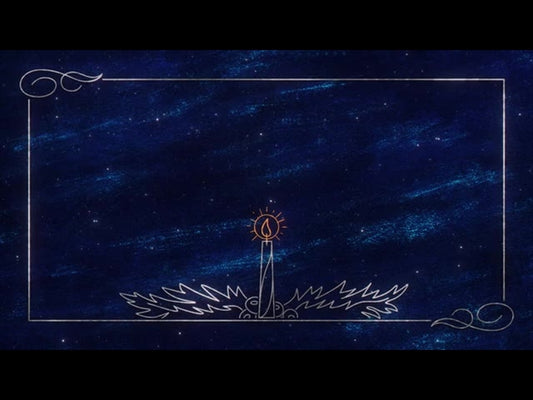 Star Of Wonder Candle Blue