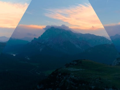 Sunset Aerial Mountain Flight