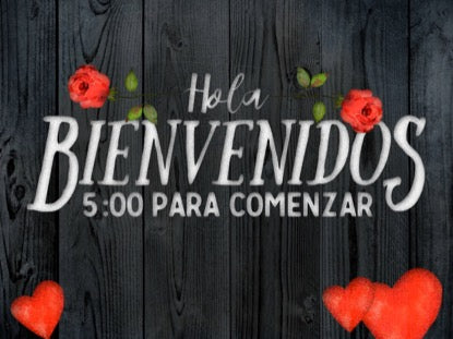 Wooden Valentine Countdown - Spanish