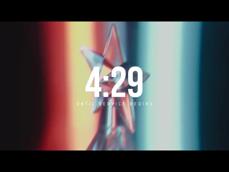 Glass Christmas Tree Countdown