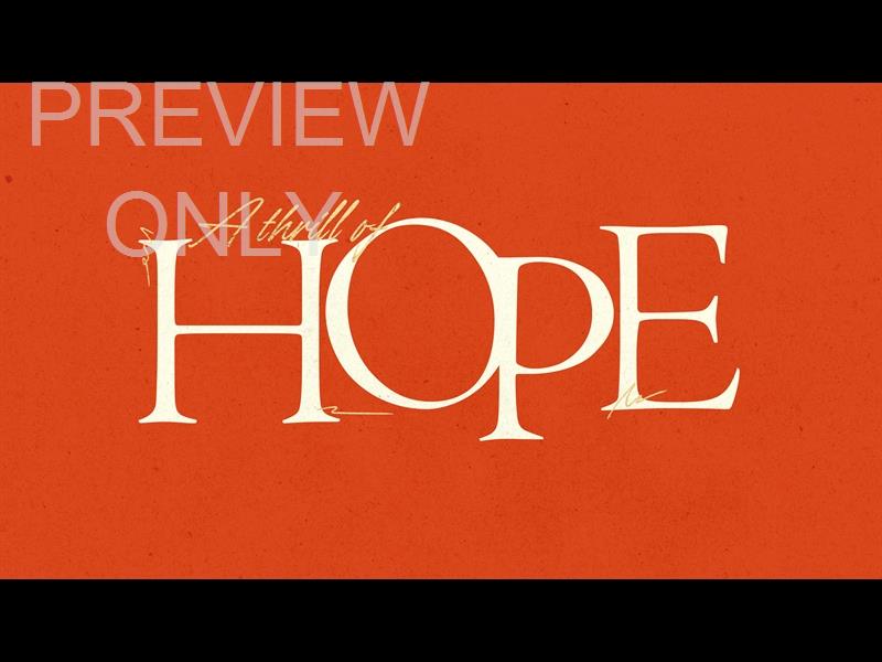 Advent Type Hope Title Still