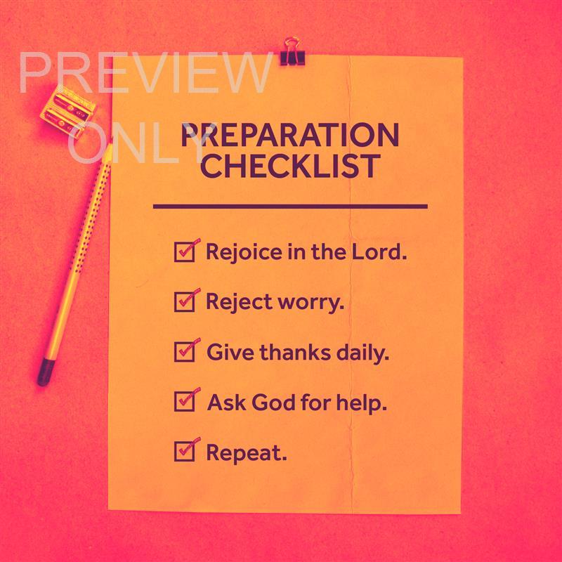 Fear Not Prep List