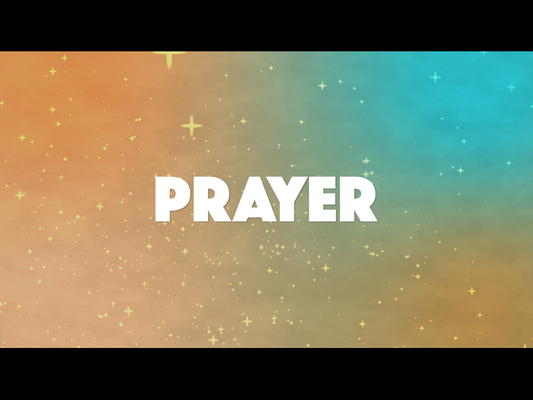 Stars On Blue And Orange: Prayer Motion Background