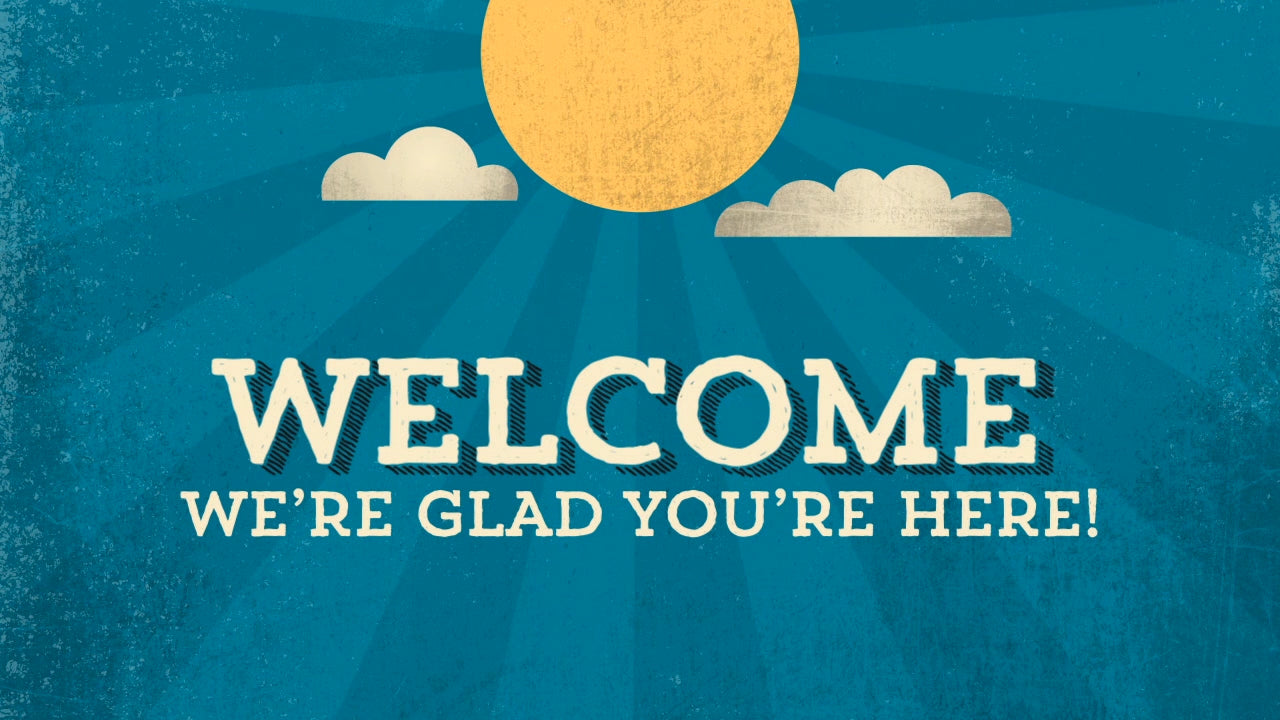 Retro Summer Sun Welcome Still