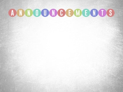 Event Planner Announcements Motion