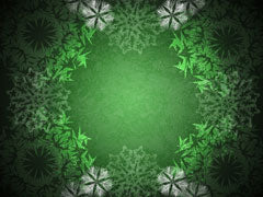 Snowflake Wreath Green