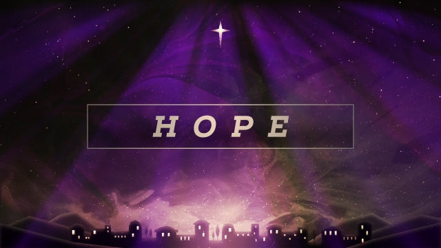 Painted Christmas Advent Hope