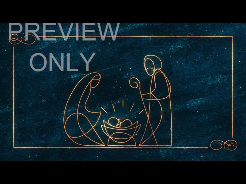 Star Of Wonder Nativity Teal