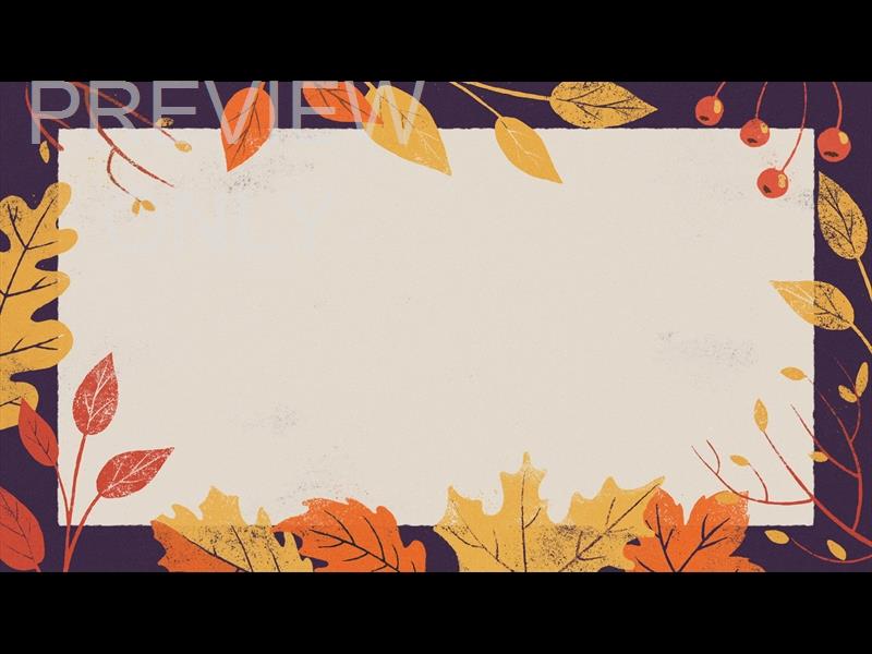 Fall Feelings Purple Border