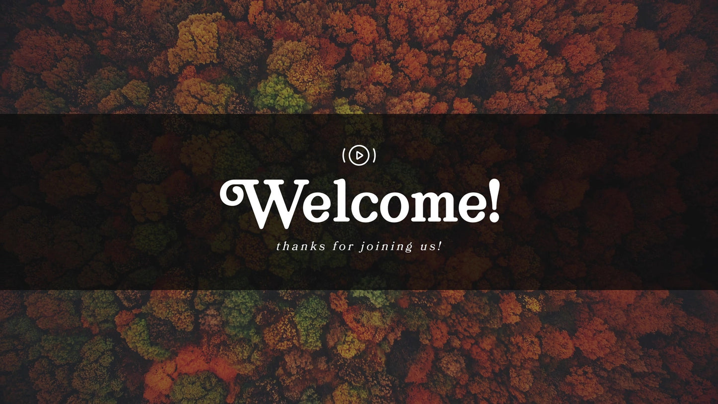 Autumn Colors Welcome Stream Still