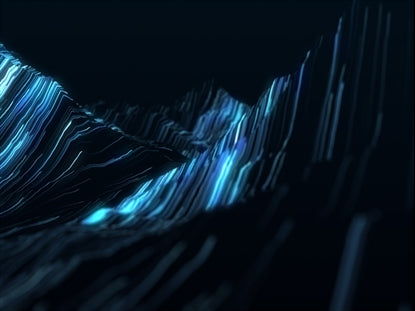 Fiber Optic Mountains Blue