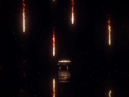 Falling Fire And Manger
