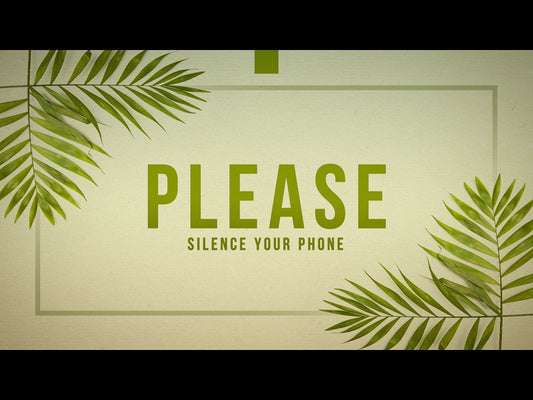 Palm Sunday Silence Phone