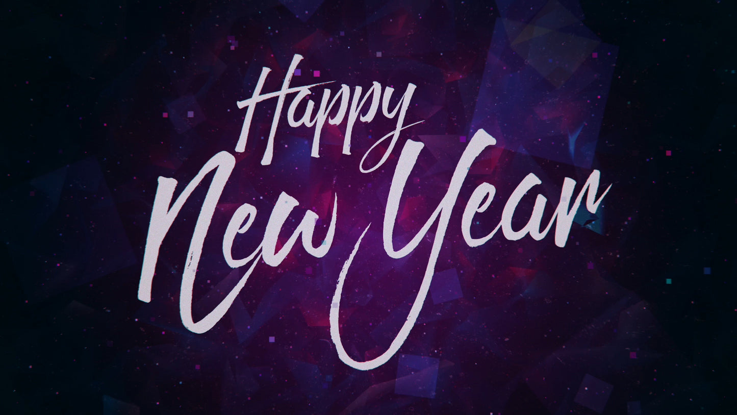 Colorful Confetti Happy New Year