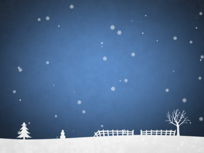 Winter Snow Blue Scrolling