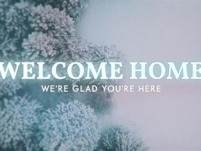Aerial Snow Welcome Home