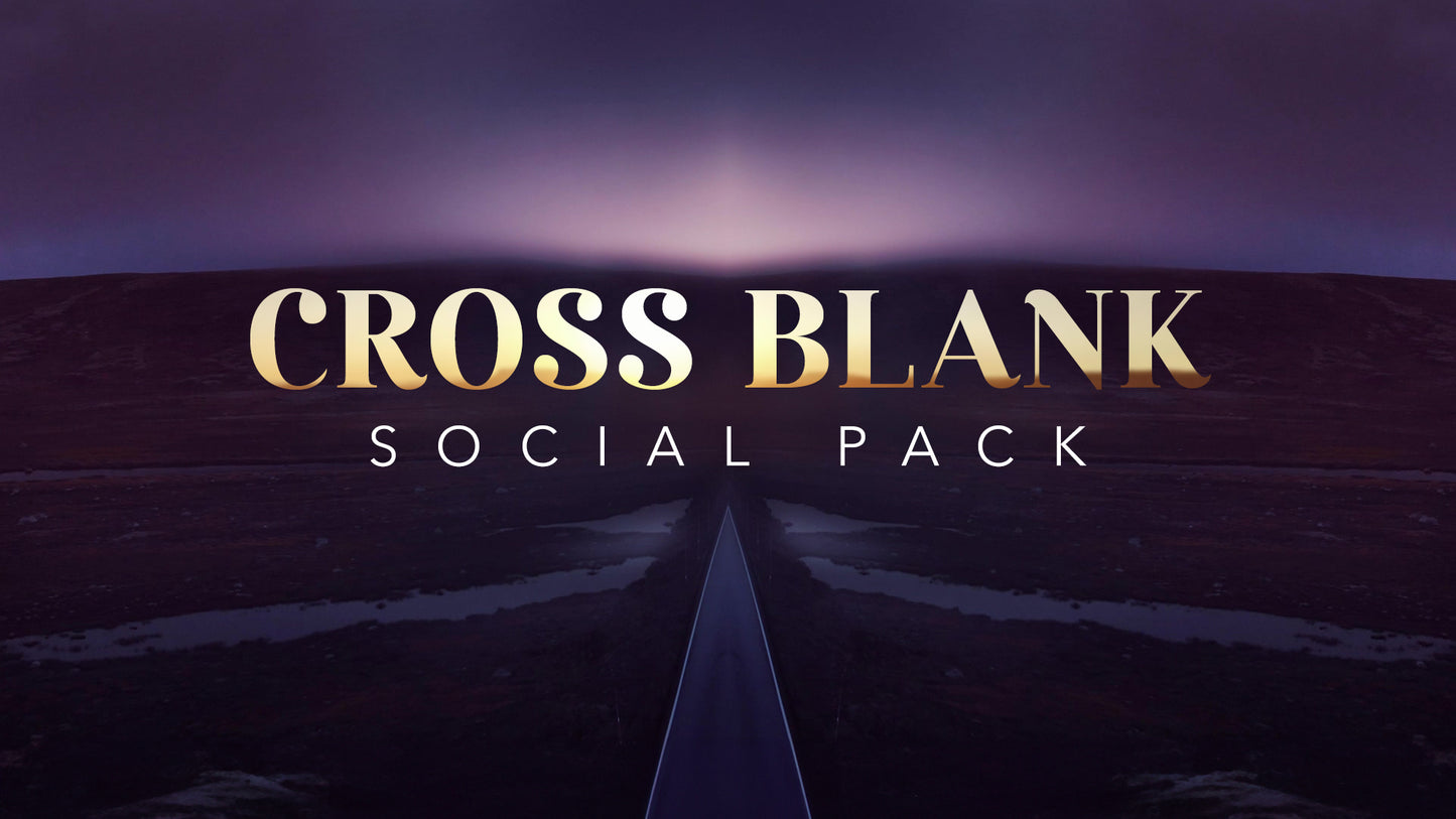 Cross Blank Social Pack