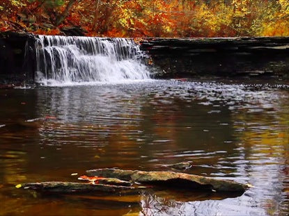 Autumn Falls And Pool Loop