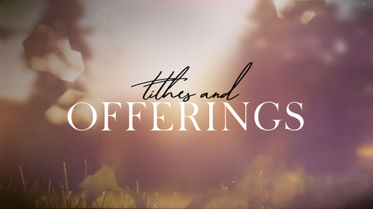Spring Journey Tithes And Offerings Still