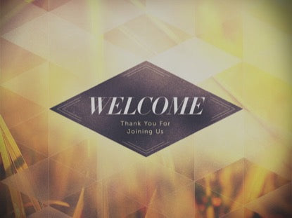 Opaque Triangles Welcome