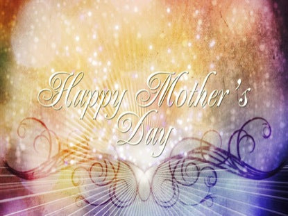 Glowing Mother's Day Title