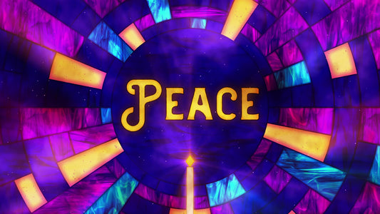 Stained Glass Christmas Advent Peace Still