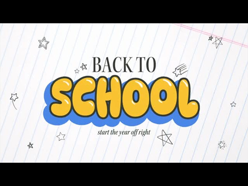Back To School Title Motion