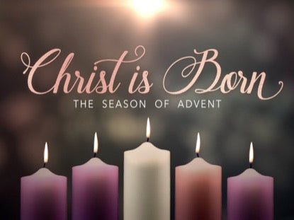 Advent Candles Christ Is Born