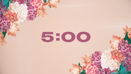 Vintage Floral Countdown