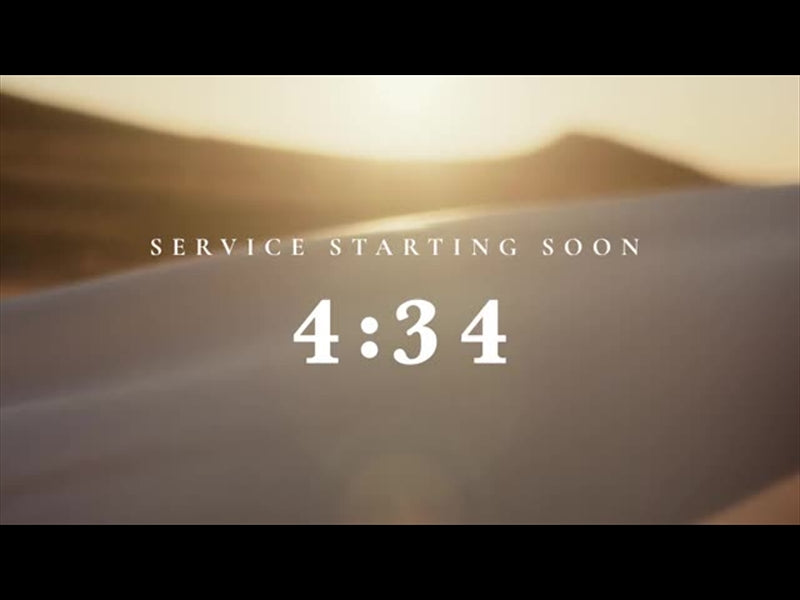 Banner Flow Countdown - Service Starting Soon