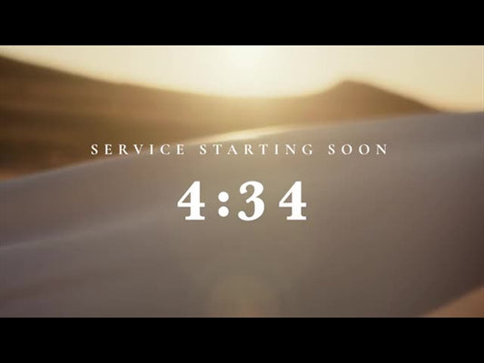 Banner Flow Countdown - Service Starting Soon