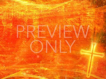 Cross On Red Stained Parchment