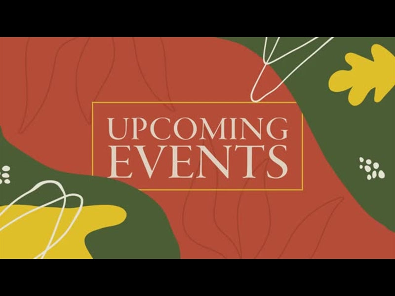Fall - Volume Three: Upcoming Events Motion