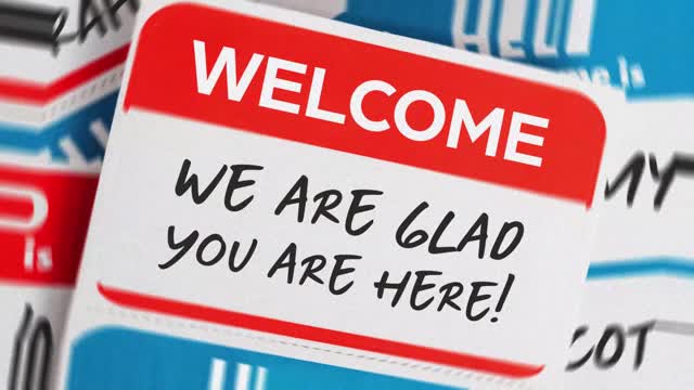 Hello My Name Is Welcome Motion