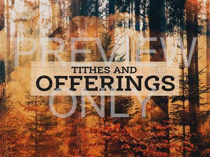 Rustic Autumn Tithes And Offerings Still