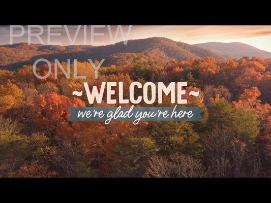 Epic Autumn Aerial Welcome