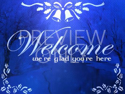 Sapphire Christmas Welcome Still