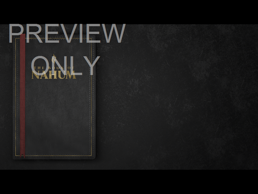 Nahum - Book Side Black Still