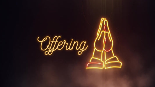 Neon Prayer Offering