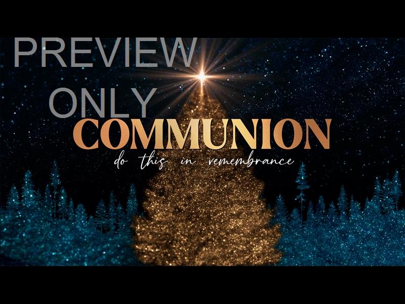 Sparkling Christmas Communion Still