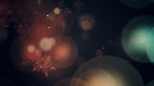 Vintage Christmas Lights Snow 02